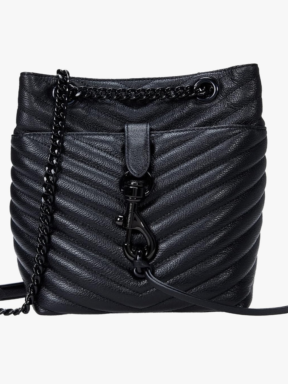 Rebecca Minkoff Edie Large Quilted Leather
Bucket Bag - Black